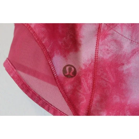 Lululemon Hotty Hot Shorts Tidal Trip Boom Juice Pink Tie Dye Size 6 H14857 - Picture 7 of 10